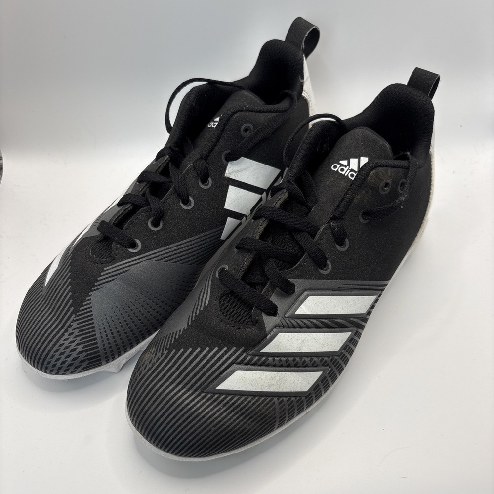 Adidas Youth Boys 4.5 Black Football Spikes Cleats‎ #122013624 Sports